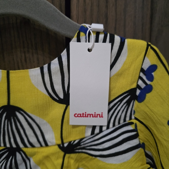 Catimini Yellow and Black Graphic Top - Picture 3 of 3